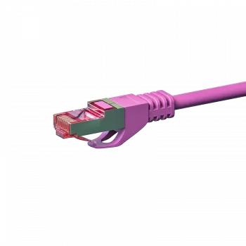 Cabo de rede DSIT CAT 6 LSOH - S/FTP - 7,5 m - Rosa