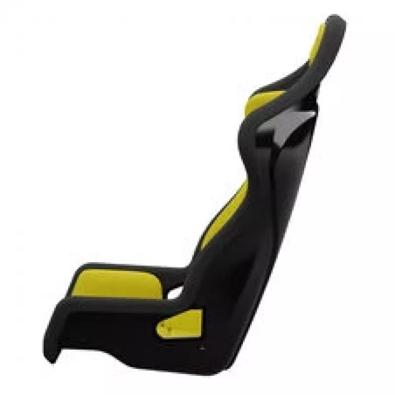 Assento de simulação Sabelt SRS-1, concha em fibra de vidro, acolchoado - Amarelo Racing
