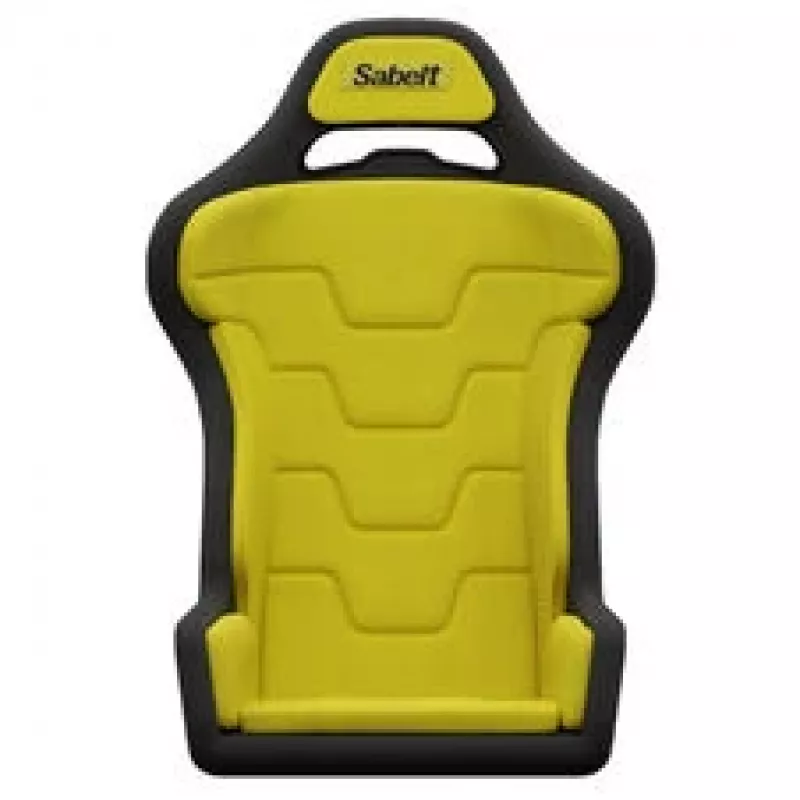 Assento de simulação Sabelt SRS-1, concha em fibra de vidro, acolchoado - Amarelo Racing