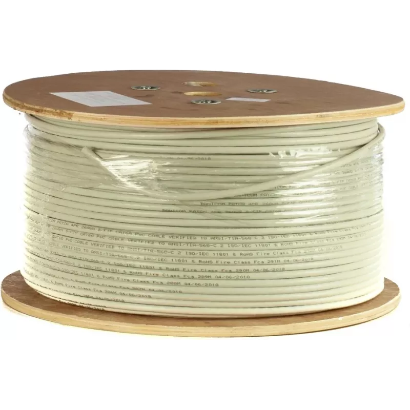 Cabo de instalação de rede DSIT DANICOM CAT6A S/FTP 305m LSZH Fca (DC-SFTP6A-305-FCA)