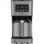 Máquina de café de filtro Cecotec Coffee 66 Drop & Thermo Time, jarra térmica de 1,2 l, 950 W, Aço inoxidável/Preto