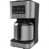 Máquina de café de filtro Cecotec Coffee 66 Drop & Thermo Time, jarra térmica de 1,2 l, 950 W, Aço inoxidável/Preto