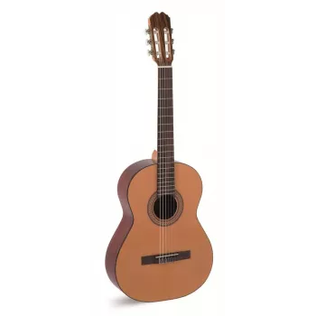 Alvaro Guitars N.º 20 guitarra clássica satinada - tamanho 4/4, tampo em abeto, fundo e ilhargas em sapele, escala em jacarandá, cordas de nylon, destro