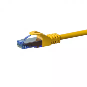 DSIT CAT6a U/UTP cabo de rede Ethernet 100% cobre, RJ45, 1m, amarelo