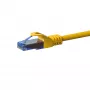 DSIT CAT6a U/UTP cabo de rede Ethernet 100% cobre, RJ45, 1m, amarelo