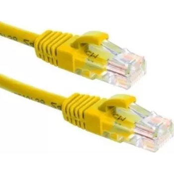 DSIT CAT6a U/UTP cabo de rede 100% cobre, 3m, amarelo