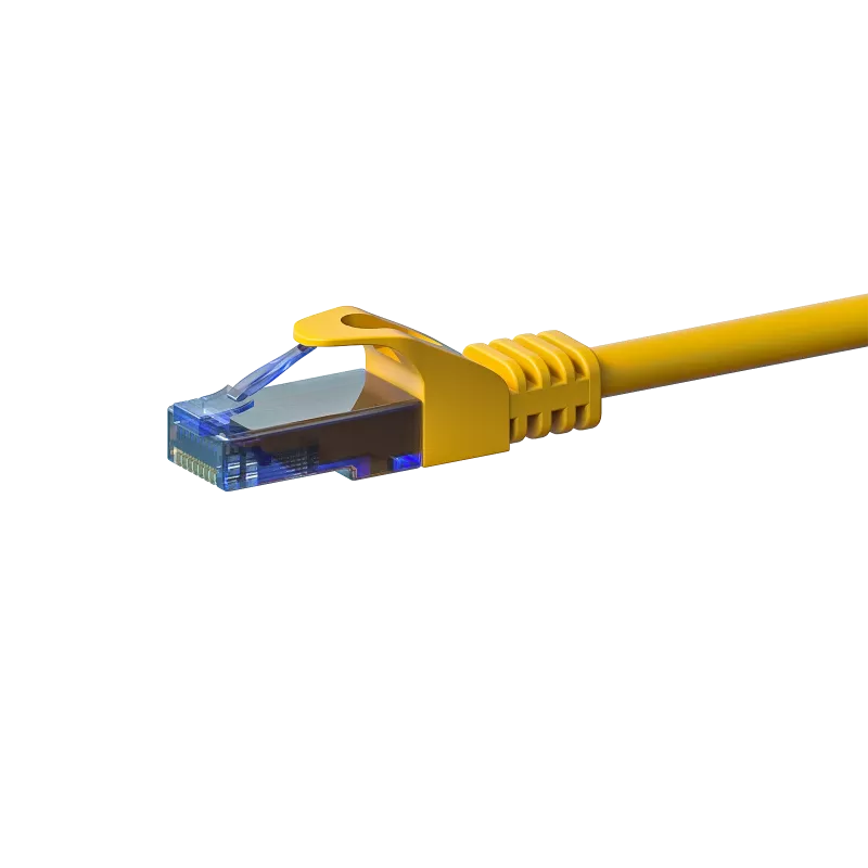 DSIT CAT6a U/UTP cabo de rede 100% cobre, 3m, amarelo
