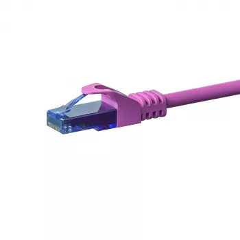 Cabo de rede patch DSIT CAT6a U/UTP 30m rosa, 100% cobre, 10Gbps, RJ45