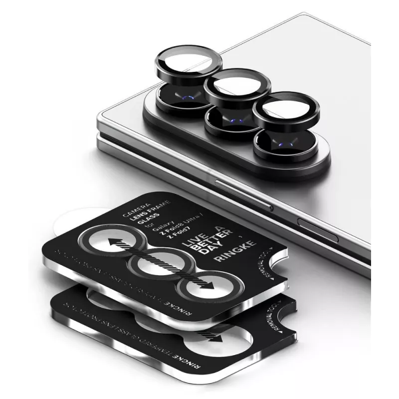 Moldura de câmara Ringke pack de 2 para Samsung Galaxy Z Fold 7 / 8 Ultra - Ultra Black