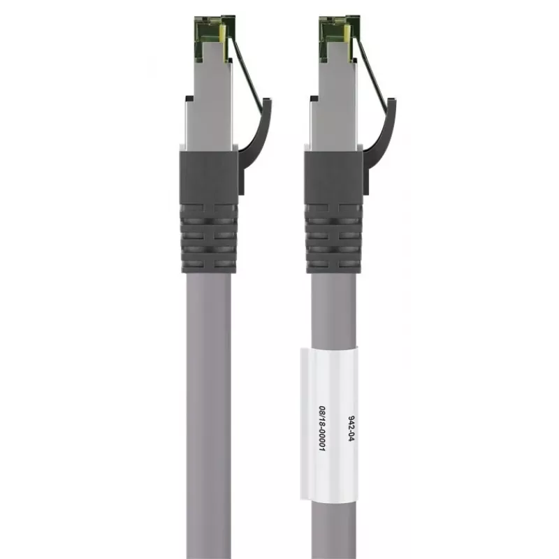 Cabo de rede DSIT RJ45 S/FTP PiMF CAT 8 cinzento 0,25 m