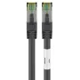 Cabo de rede DSIT RJ45 S/FTP PiMF CAT 8 preto 5m