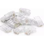 Fichas de rede DSIT DANICOM UTP RJ45 CAT6 Pass Through para cabos flexíveis - 10 unid. (DC-RJ45-UTP6-PT-10PCE)