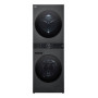 LG ELECTRONICS WashTower WT1210BBF (WiFi) 12kg/10kg máquina de lavar e secar combinada com AI DD™, Steam+ e ezDispense™ - Black Steel