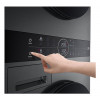 LG ELECTRONICS WashTower WT1210BBF (WiFi) 12kg/10kg máquina de lavar e secar combinada com AI DD™, Steam+ e ezDispense™ - Black Steel