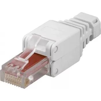 Conetores DSIT DANICOM UTP CAT6a RJ45 sem ferramentas para cabos UTP flexíveis e rígidos (DC-RJ45-UTP6A-TL)