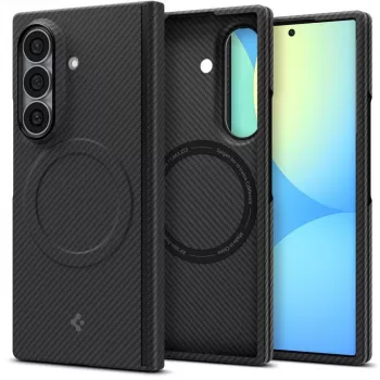 Capa Spigen AirSkin Aramid MagSafe para Samsung Galaxy Z Fold 8 Ultra - preto mate