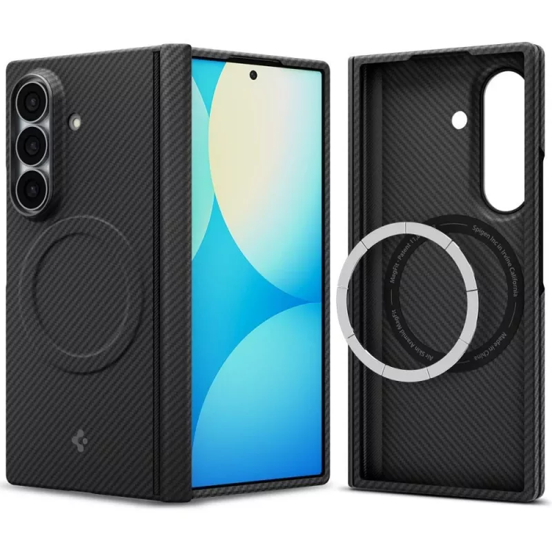 Capa Spigen AirSkin Aramid MagSafe para Samsung Galaxy Z Fold 8 Ultra - preto mate