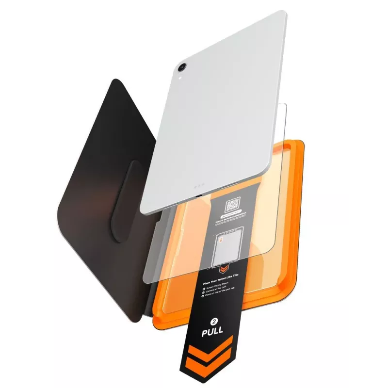 Película protetora de vidro temperado Spigen AlignMaster Glas.tR para iPad Pro 11 (2024-2025), transparente
