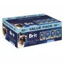 Brit Delicate Fillets em molho para gatos adultos - pack múltiplo 48x85g (frango, vaca, peru, salmão)