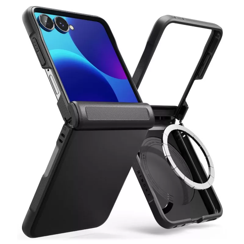 Capa Ringke Onyx Flap Magnetic MagSafe para Samsung Galaxy Z Flip 8 - Preto