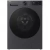 LG F4WX701YB 10,5 kg máquina de lavar de carregamento frontal com AI DD, vapor, Wi-Fi - Black Steel