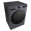 LG F4WX701YB 10,5 kg máquina de lavar de carregamento frontal com AI DD, vapor, Wi-Fi - Black Steel