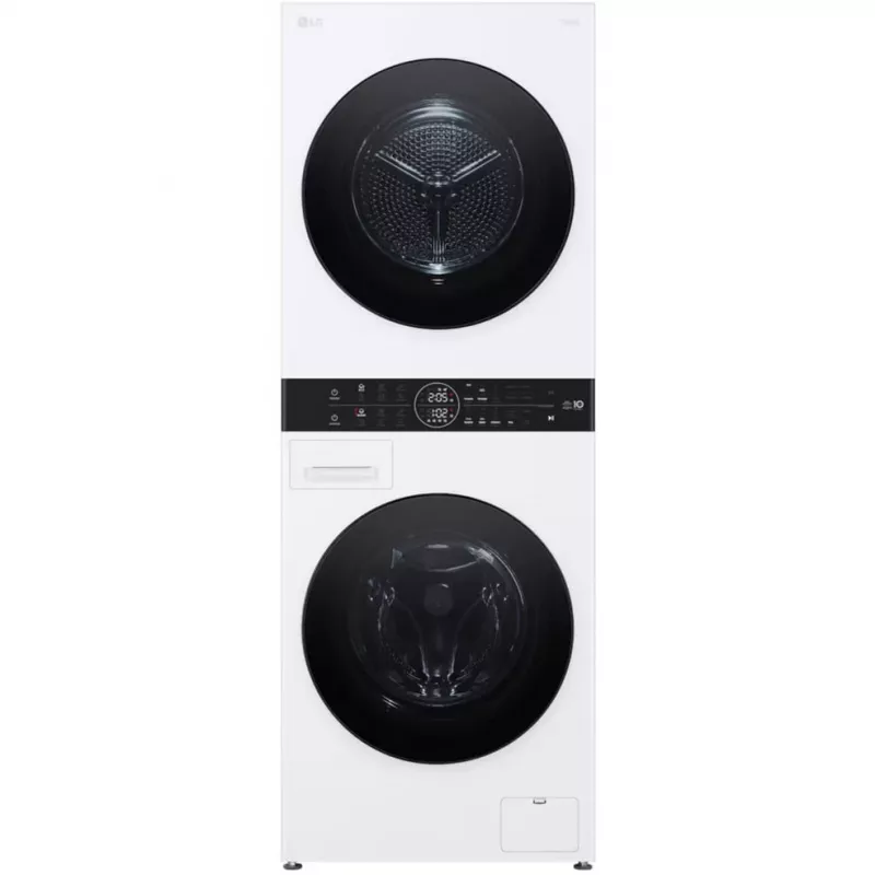 Máquina de lavar e secar roupa LG WashTower WT1210WWF com Wi-Fi 12kg com bomba de calor, branco
