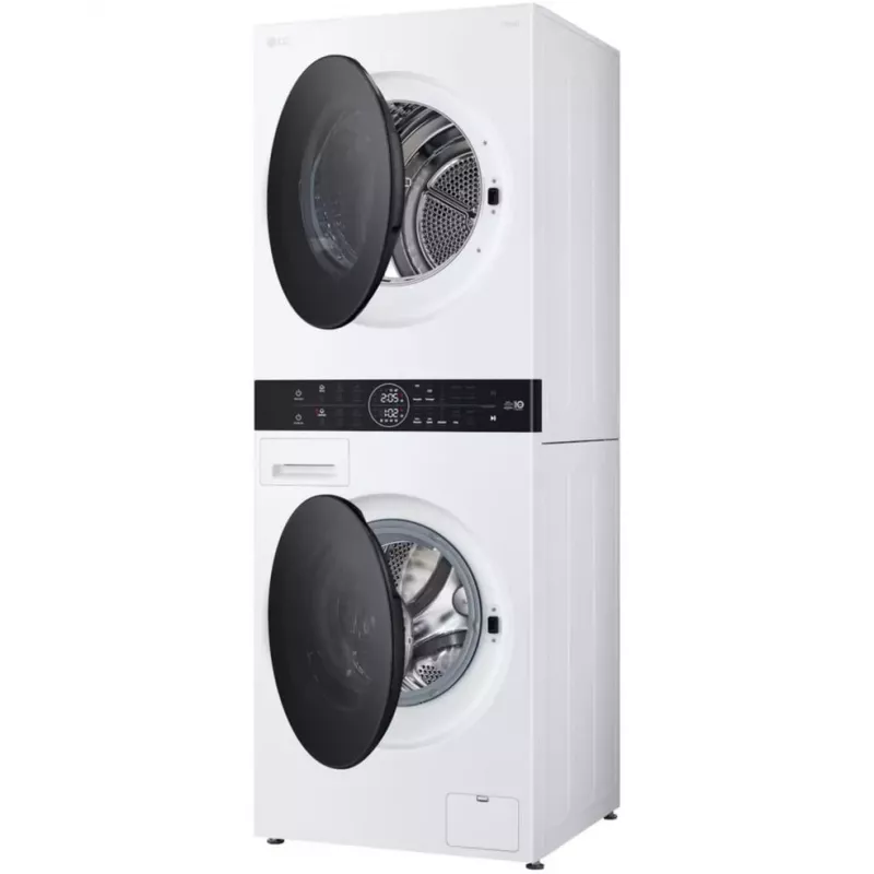 Máquina de lavar e secar roupa LG WashTower WT1210WWF com Wi-Fi 12kg com bomba de calor, branco