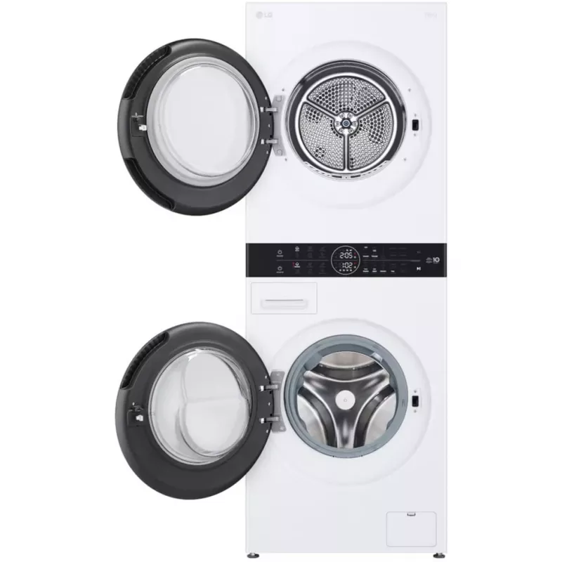 Máquina de lavar e secar roupa LG WashTower WT1210WWF com Wi-Fi 12kg com bomba de calor, branco