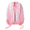 Mochila escolar grande A4 para menina KIDS Wow Holo Holographic Rosa com pompom - Wow00022