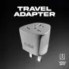 SBS Adaptador de viagem universal para Reino Unido - branco