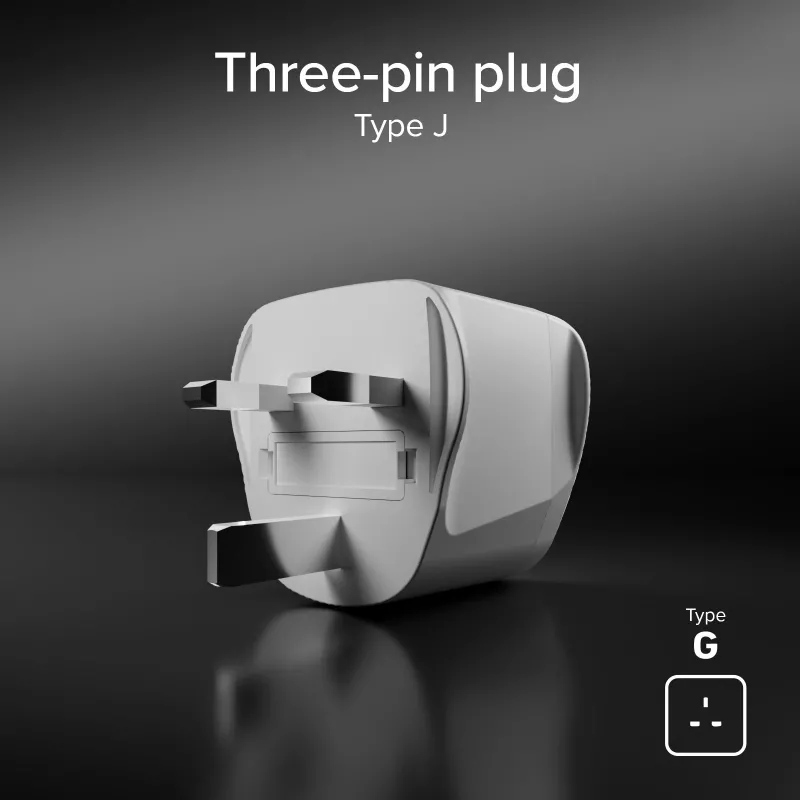 SBS Adaptador de viagem universal para Reino Unido - branco