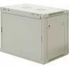DSIT Armário de servidor de parede 9U com porta de vidro, branco, 600x450x500 mm