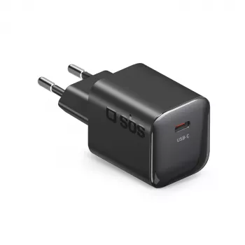SBS Carregador de parede USB-C PD 20W preto