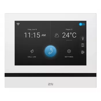 2N Indoor View posto interior Wi-Fi ecrã tátil de 7 polegadas, branco