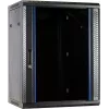 DSIT DS6415 Armário de servidor de parede 15U com porta de vidro, 600x450x770 mm, preto