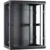 DSIT DS6415 Armário de servidor de parede 15U com porta de vidro, 600x450x770 mm, preto