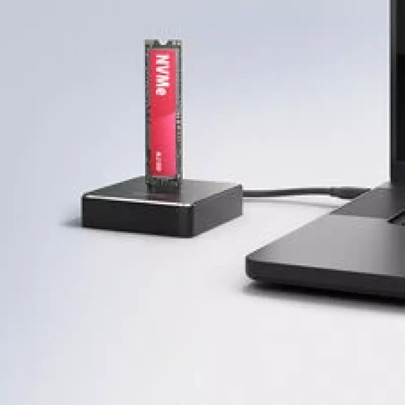 AXAGON ADSA-M2C11 Estação de acoplamento USB-C 10Gbps para um SSD M.2 NVMe ou SATA