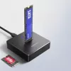 AXAGON ADSA-M2C11 Estação de acoplamento USB-C 10Gbps para um SSD M.2 NVMe ou SATA
