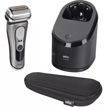 Máquina de barbear elétrica Braun Series 9 PRO+ 9665cc com SmartCare Center, grafite/prateado