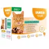 EUKANUBA IAMS DELIGHTS Land & Sea Collection em molho alimento húmido para gatos – 12x85g saquetas (salmão e bacalhau, frango e peru, borrego e pimento vermelho)