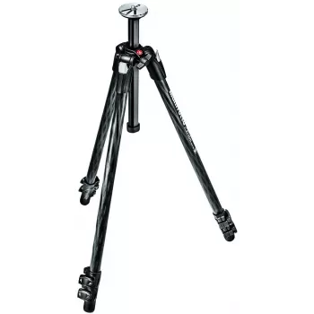 Pernas de tripé Manfrotto MT290XTC3 em fibra de carbono - 3 segmentos, fechos flip, carga útil 5 kg