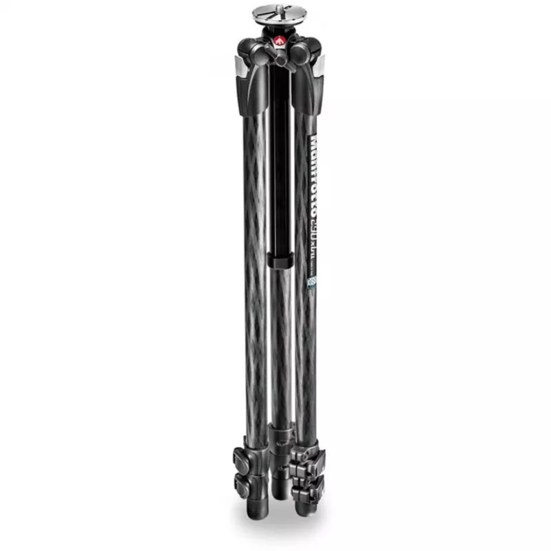 Pernas de tripé Manfrotto MT290XTC3 em fibra de carbono - 3 segmentos, fechos flip, carga útil 5 kg