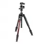Tripé de viagem Manfrotto MKBFRTA4RD-BH Befree de alumínio de 4 secções com cabeça de esfera, vermelho
