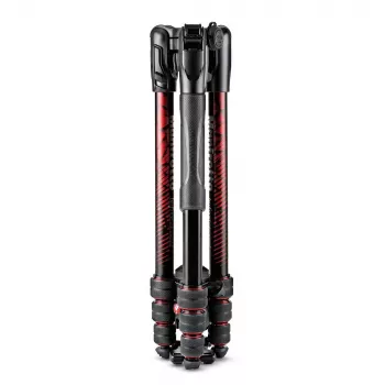 Tripé de viagem Manfrotto MKBFRTA4RD-BH Befree de alumínio de 4 secções com cabeça de esfera, vermelho