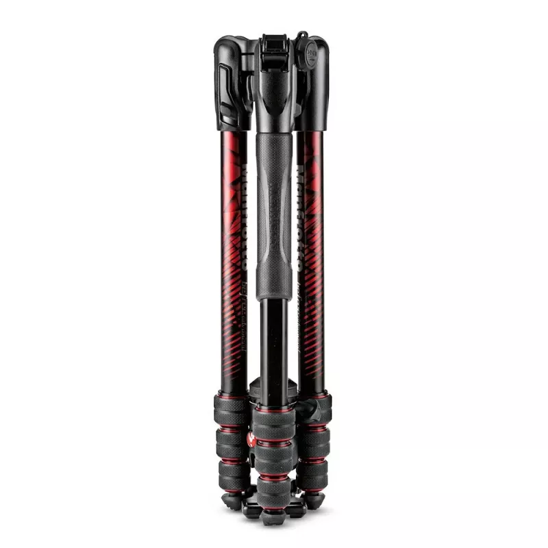 Tripé de viagem Manfrotto MKBFRTA4RD-BH Befree de alumínio de 4 secções com cabeça de esfera, vermelho