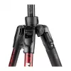 Tripé de viagem Manfrotto MKBFRTA4RD-BH Befree de alumínio de 4 secções com cabeça de esfera, vermelho