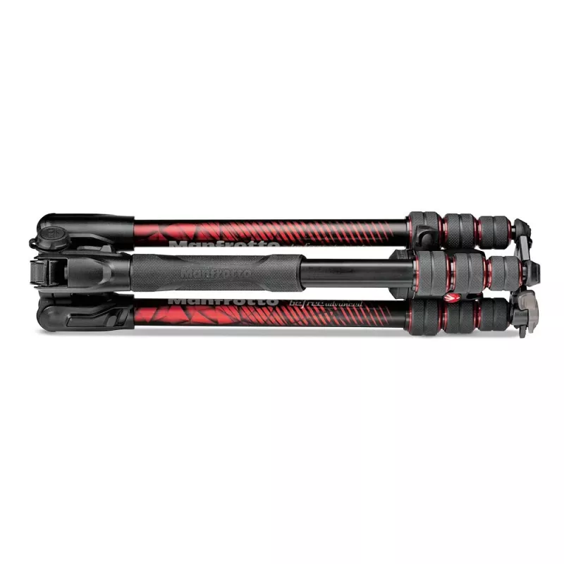Tripé de viagem Manfrotto MKBFRTA4RD-BH Befree de alumínio de 4 secções com cabeça de esfera, vermelho