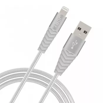 Joby cabo de carregamento e sincronização Lightning, 1,2 m, prateado (JB01814-BWW)