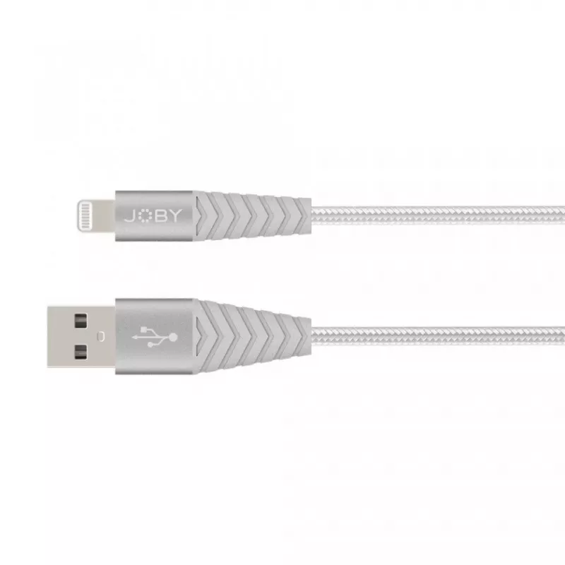 Joby cabo de carregamento e sincronização Lightning, 1,2 m, prateado (JB01814-BWW)